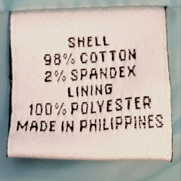 Talbots Teal Paisley Patterned Velvet Stretch Buttoned Blazer Size 4 - Picture 7 of 9